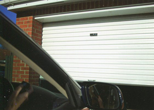 Picture of Gliderol single skin roller garage door in white plastisol